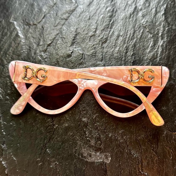 Dolce & Gabbana Madreperla Pink Cat Eye Sunglasses - Picture 2 of 5